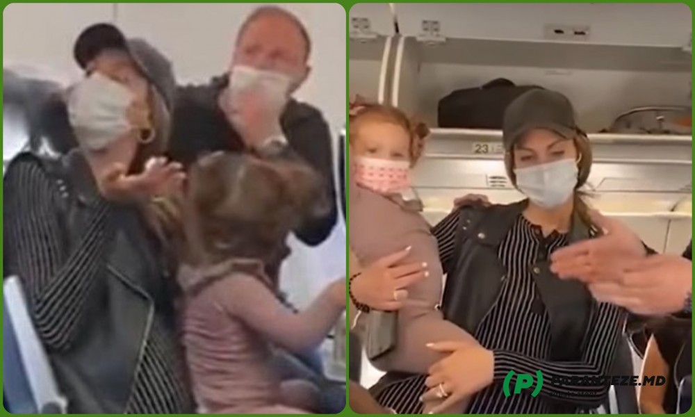Un cuplu forțat să coboare din avion pentru că fiica lor de 2 ani nu purta mască
